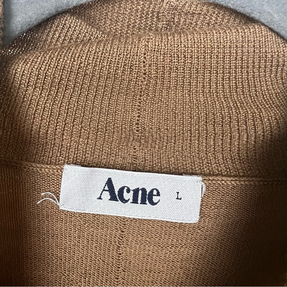 ACNE Zola Wool Turtleneck Long Sleeves Sweater Large - Picture 7 of 8
